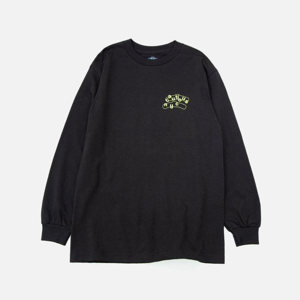 Signal Longsleeve T-shirt in Black from New York based Cautious blues store www.bluesstore.co