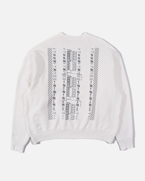 Washed Crew Neck in White from the Cav Empt Spring / Summer 2023 collection blues store www.bluesstore.co