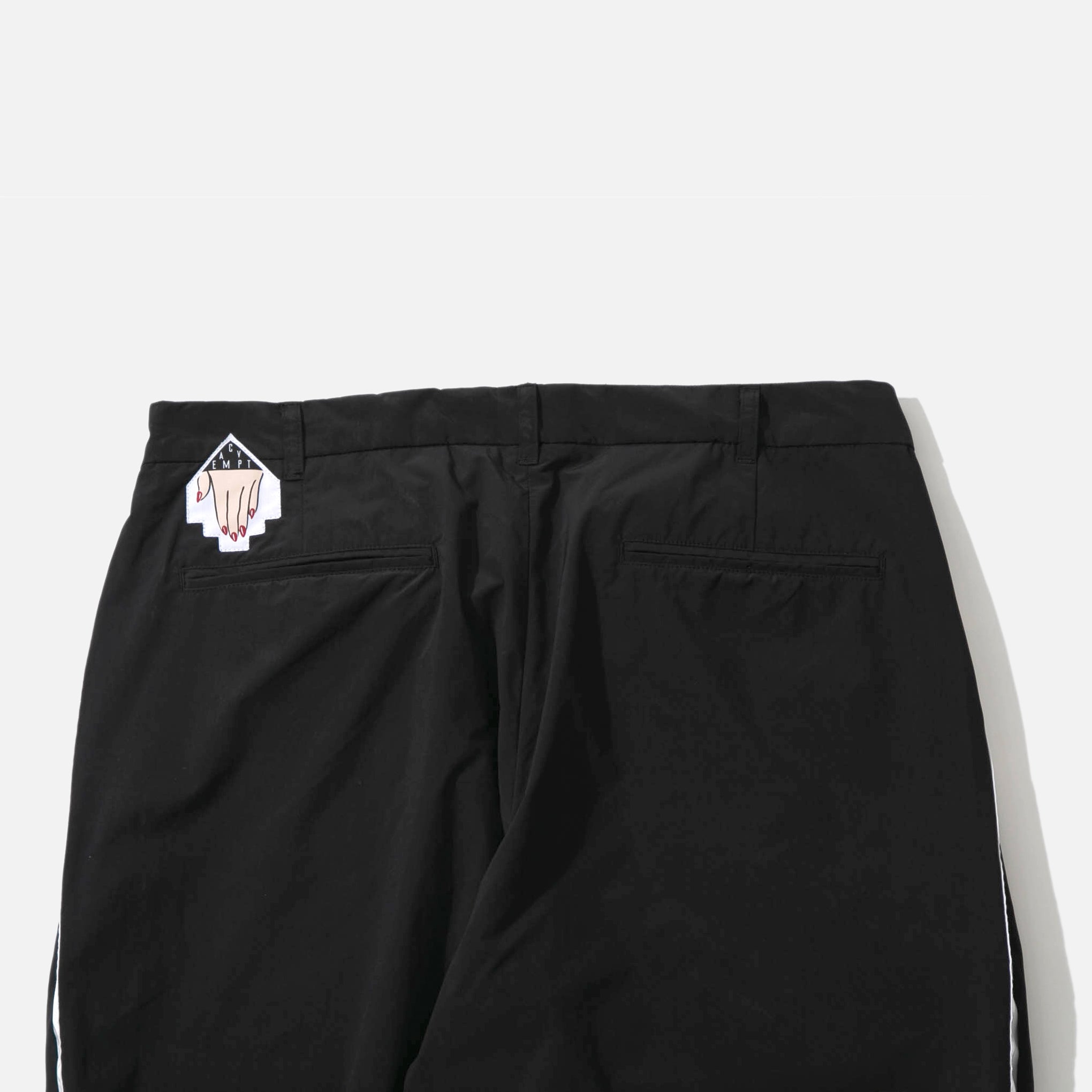 Taped PN Two Tuck Pants in Black from Cav Empt | Blues Store