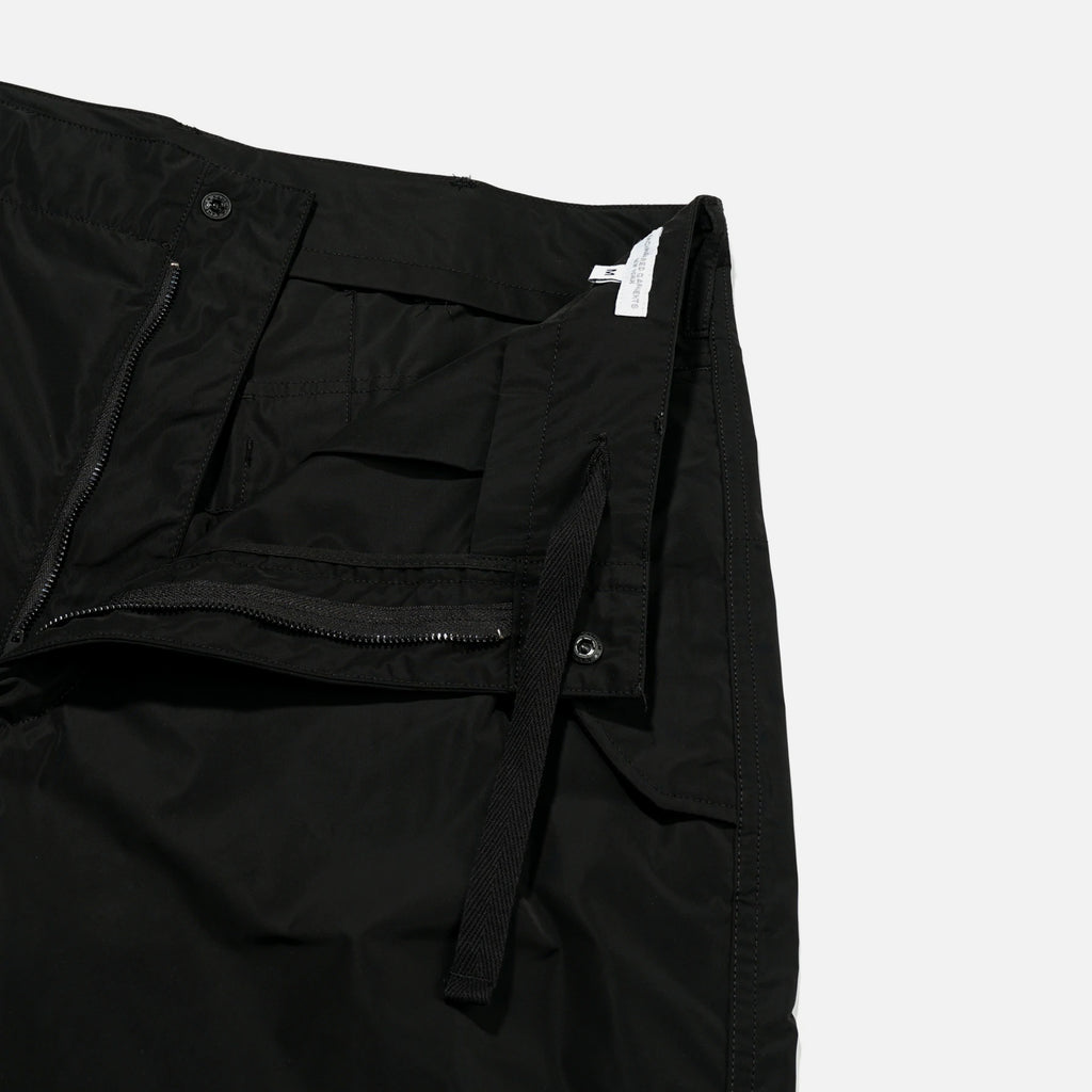 Engineered Garments Over Pant in Black Memory Polyester from the brands Spring 2022 collection blues store www.bluesstore.co