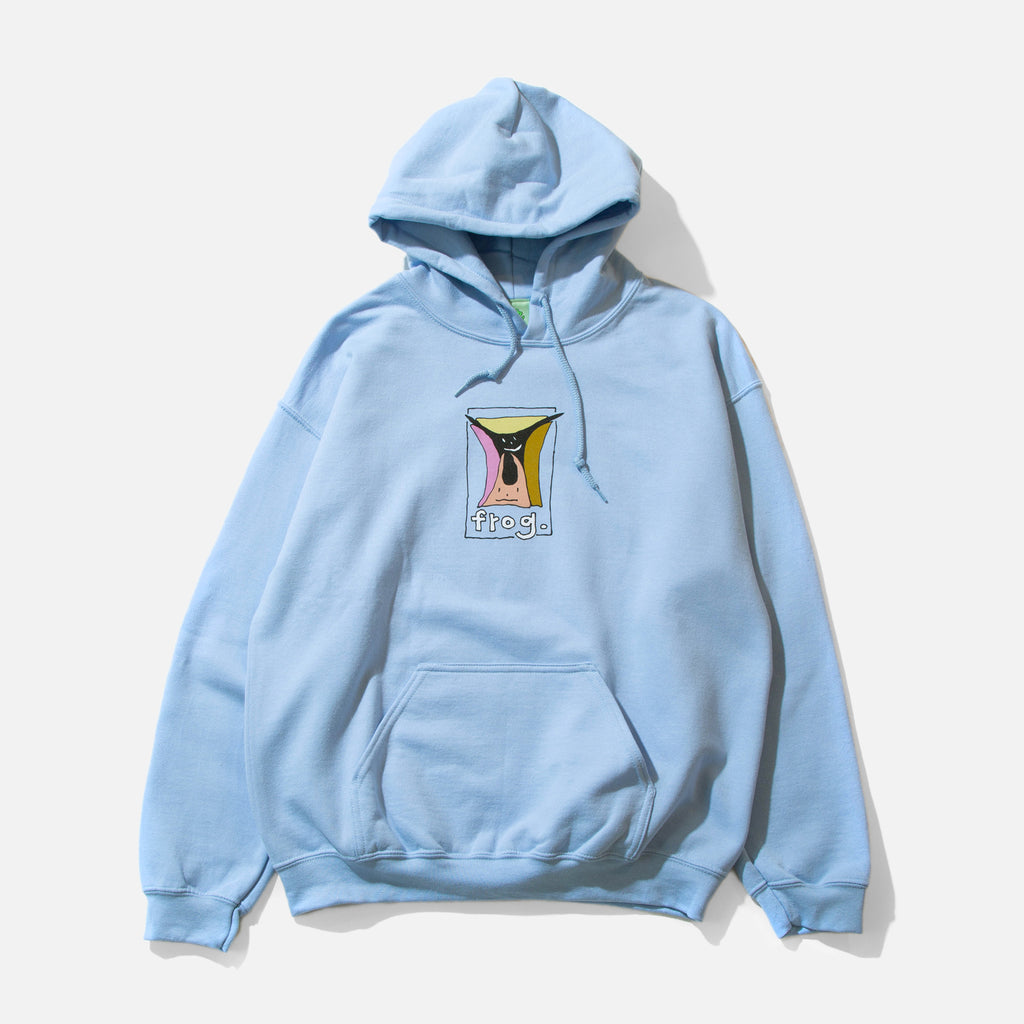 Jumpy Punk Logo Hoodie in Light Blue from Frog Skateboards blues store www.bluesstore.co