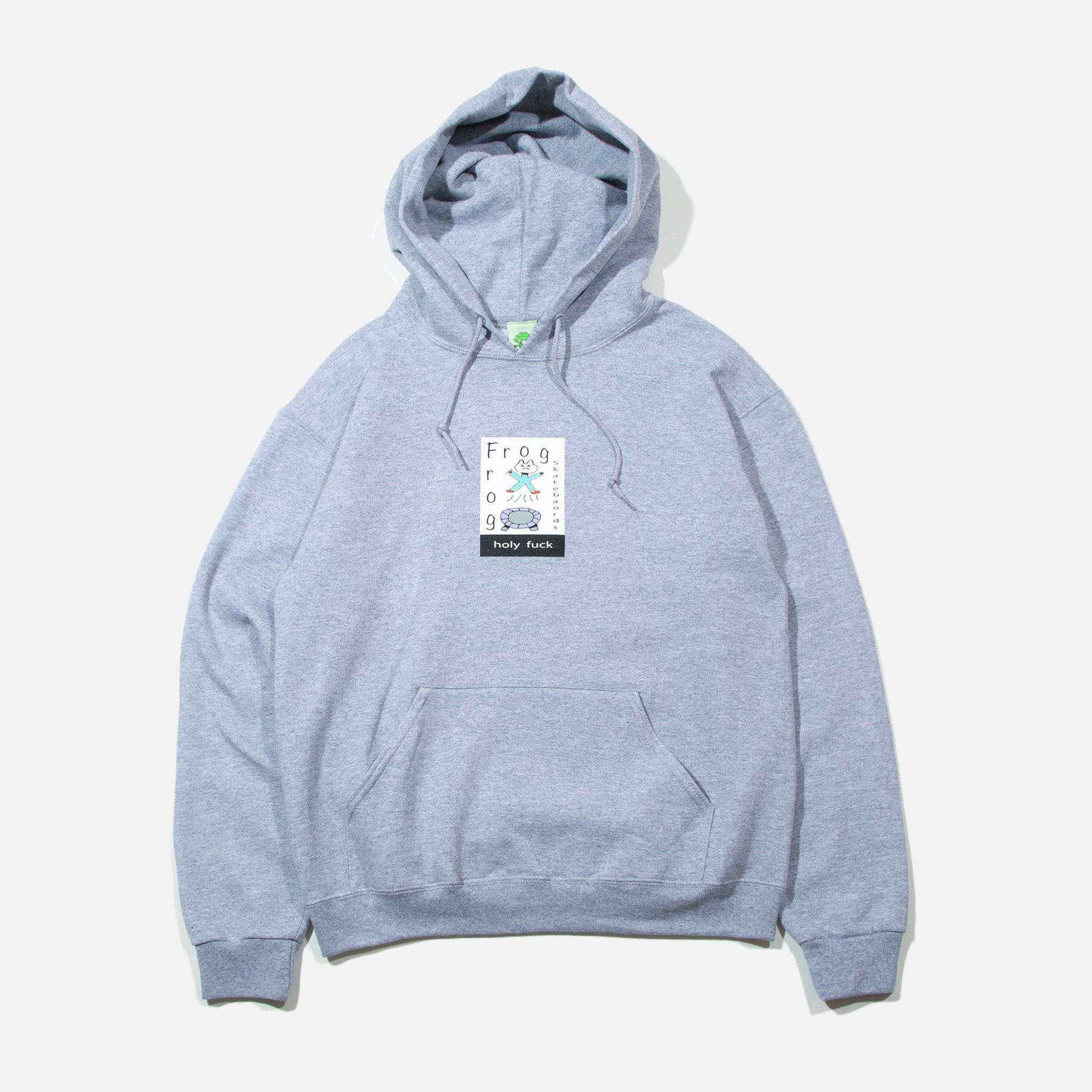 Frog Skateboards Holy F*ck! Hoodie in Athletic Grey Blues Store