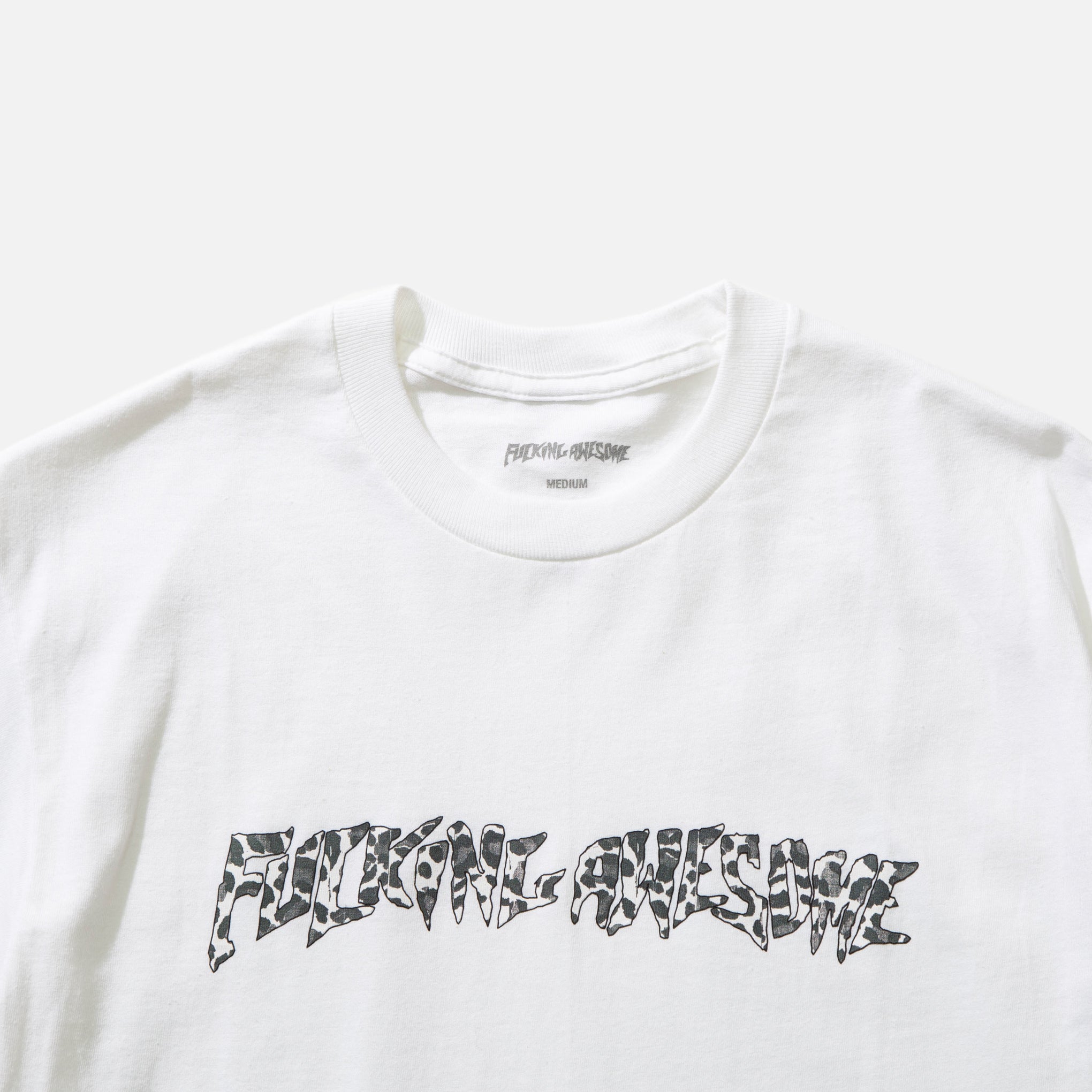 Fucking Awesome Cheetah Stamp T-shirt in White | Blues Store