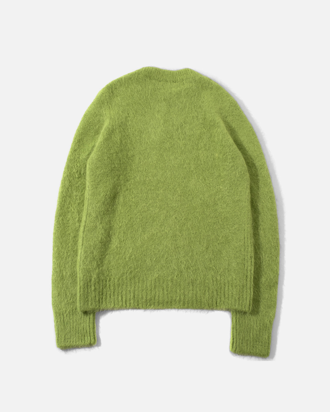Ganni Brushed Alpaca O-Neck in Going Green | Blues Store