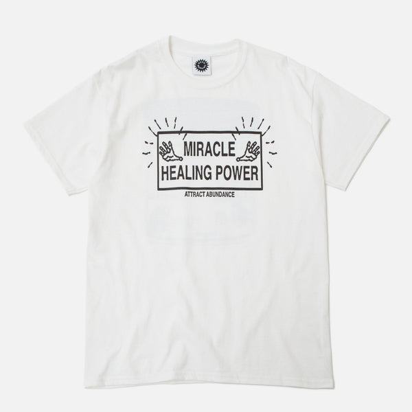 Good Morning Tapes Attract Abundance T-shirt White Blues Store