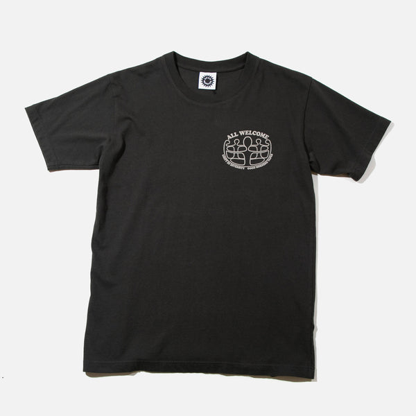 Unity in Diversity T-shirt in Charcoal Black from Good Morning Tapes blues store www.bluesstore.co