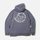 Yoga Center Pullover Fleece Hoodie in Salty Blue from Good Morning Tapes blues store www.bluesstore.co