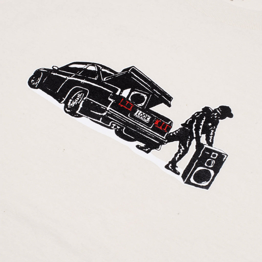 Speaker Man T-shirt in Off-White from LQQK Studio blues store www.bluesstore.co