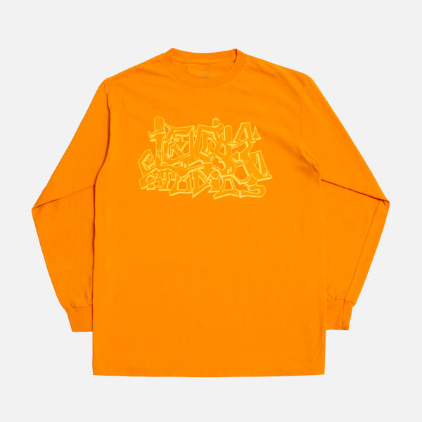 Wildstyle L/S T-shirt in Bright Orange from LQQK Studio blues store www.bluesstore.co