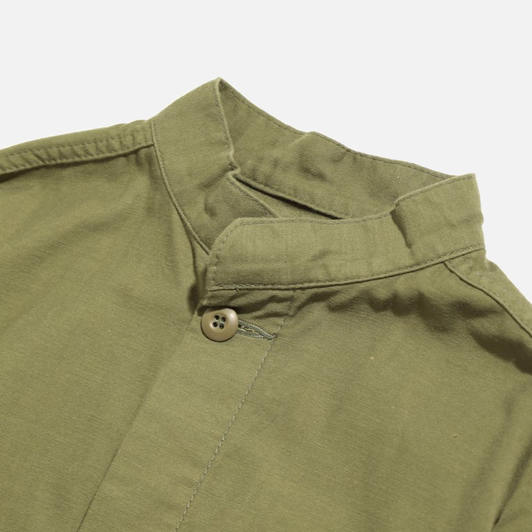 Needles S.C. Army Shirt in Olive Back Sateen | Blues Store