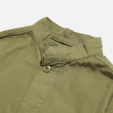S.C. Army Shirt in Olive Back Sateen from Needles Spring / Summer 2021 collection blues store www.bluesstore.co