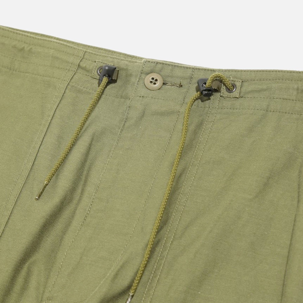 SS22 Needles String Fatigue Pant in Olive Back Sateen blues store www.bluesstore.co