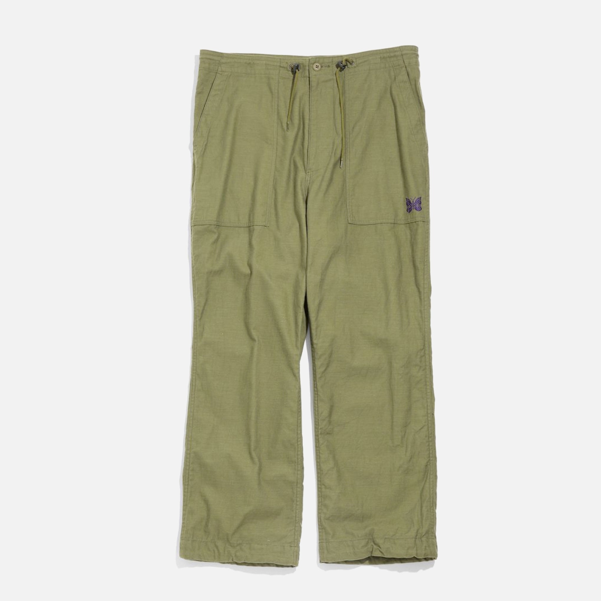 Needles String Fatigue Pant - Olive Back Sateen