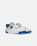 New Balance 550 BB550VTA trainer in Sea Salt with Team Royal and Black blues store www.bluesstore.co
