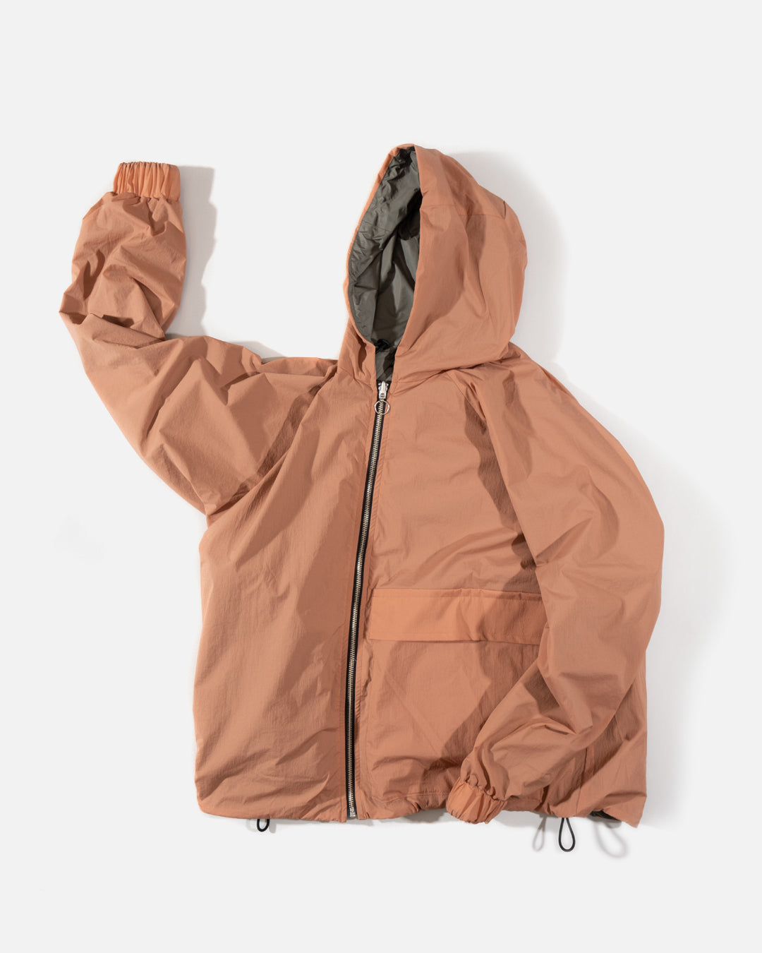 Noroll Switch Parka in Orange / Olive | Blues Store