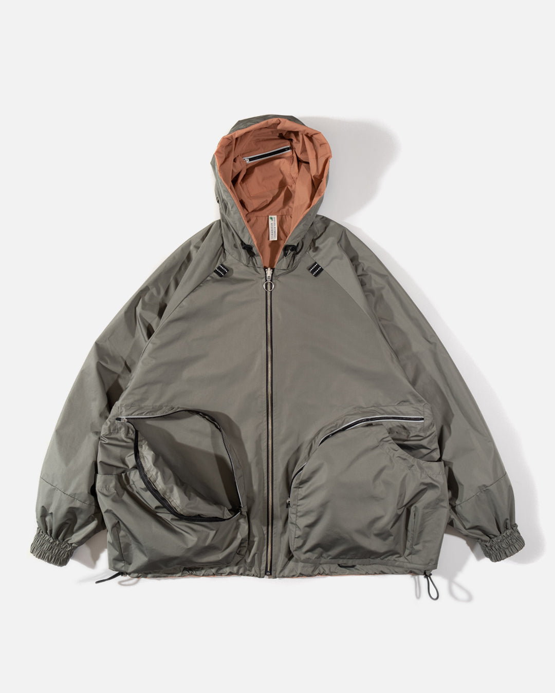 Noroll Switch Parka in Orange / Olive | Blues Store