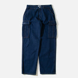 Denim Cargo Pant in Dark Stone Wash from the AW22 Pop Trading Company collection blues store www.bluesstore.co