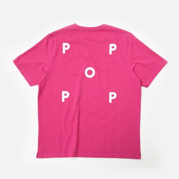 Pop Trading Company Logo T-shirt in Pink Blues Store