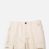 SS22 DRS Herringbone Cargo Pants in Off White from Pop Trading Company blues store www.bluesstore.co