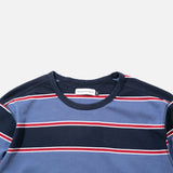 SS22 Striped Longsleeve T-shirt in Coastal Fjord from Pop Trading Company blues store www.bluesstore.co