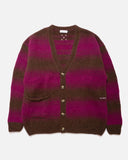 Pop Trading Company Knitted Cardigan in Delicioso and Raspberry blues store www.bluesstore.co