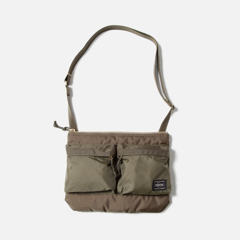 Force Shoulder Bag from Porter Yoshida in Olive Drab blues store www.bluesstore.co
