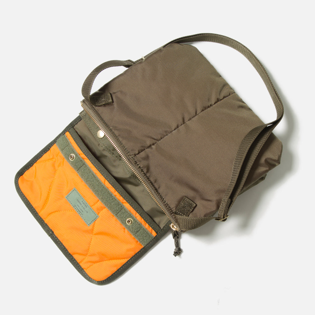 Force Shoulder Bag from Porter Yoshida in Olive Drab blues store www.bluesstore.co