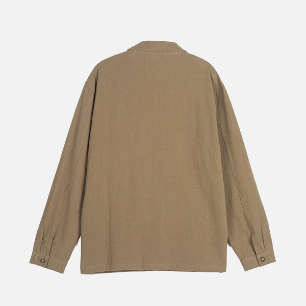 Linen Sprout Jacket in Muted Olive from Satta blues store www.bluesstore.co