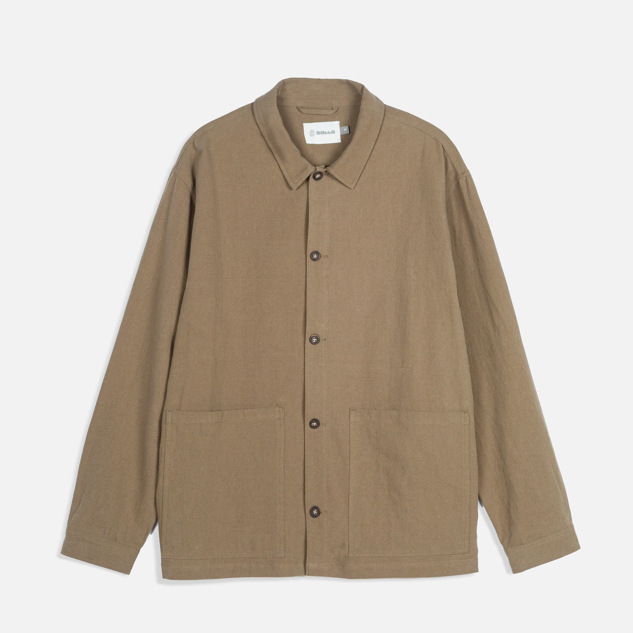 Satta Linen Sprout Jacket Muted Olive1