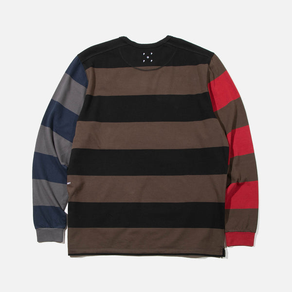 SS22 Striped Longsleeve T-shirt in Delicioso from Pop Trading Company blues store www.bluesstore.co