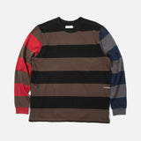 SS22 Striped Longsleeve T-shirt in Delicioso from Pop Trading Company blues store www.bluesstore.co