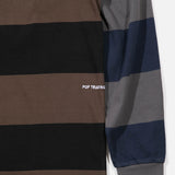 SS22 Striped Longsleeve T-shirt in Delicioso from Pop Trading Company blues store www.bluesstore.co