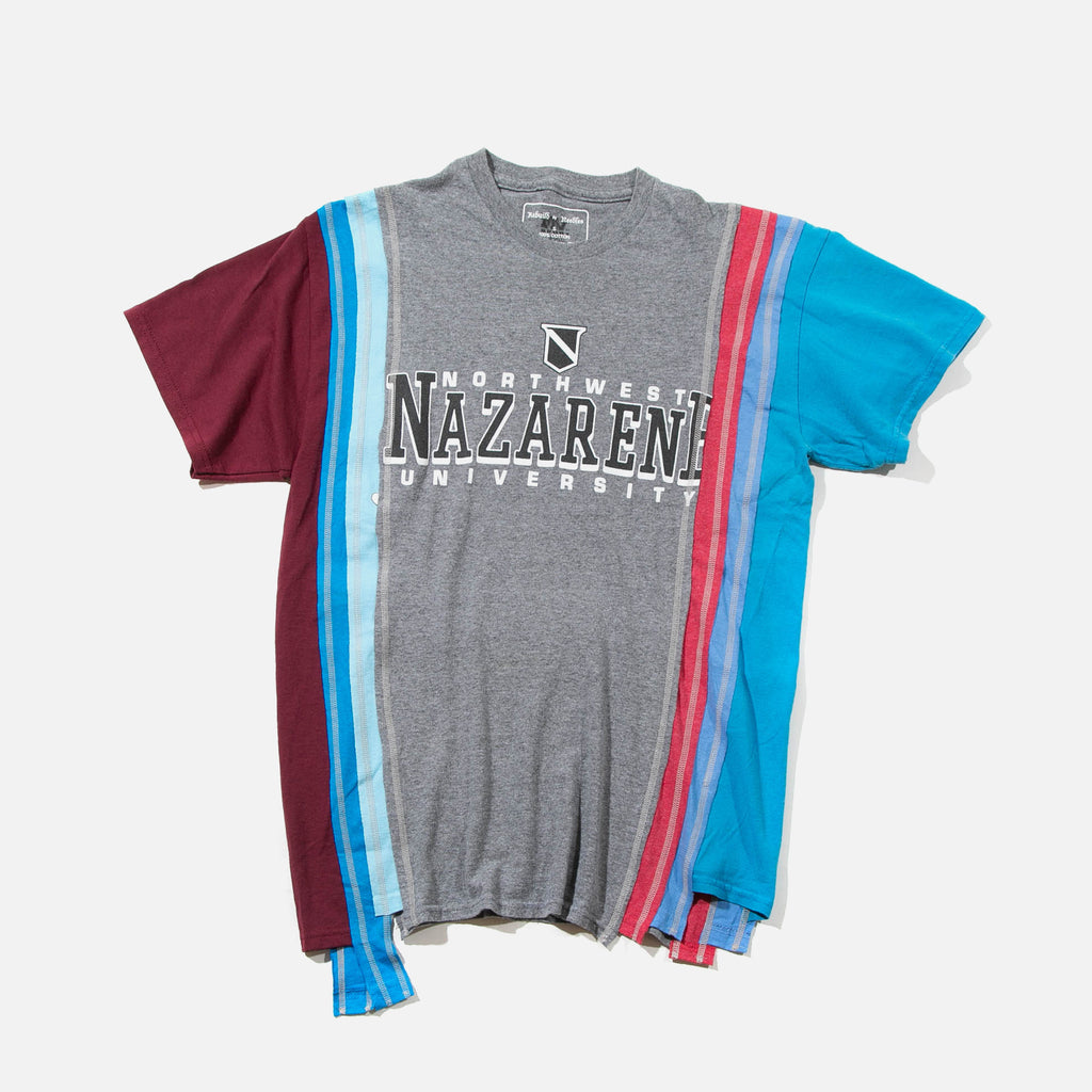 SS22 7 Cuts Short Sleeve College Tee from Rebuild by Needles blues store www.bluesstore.co