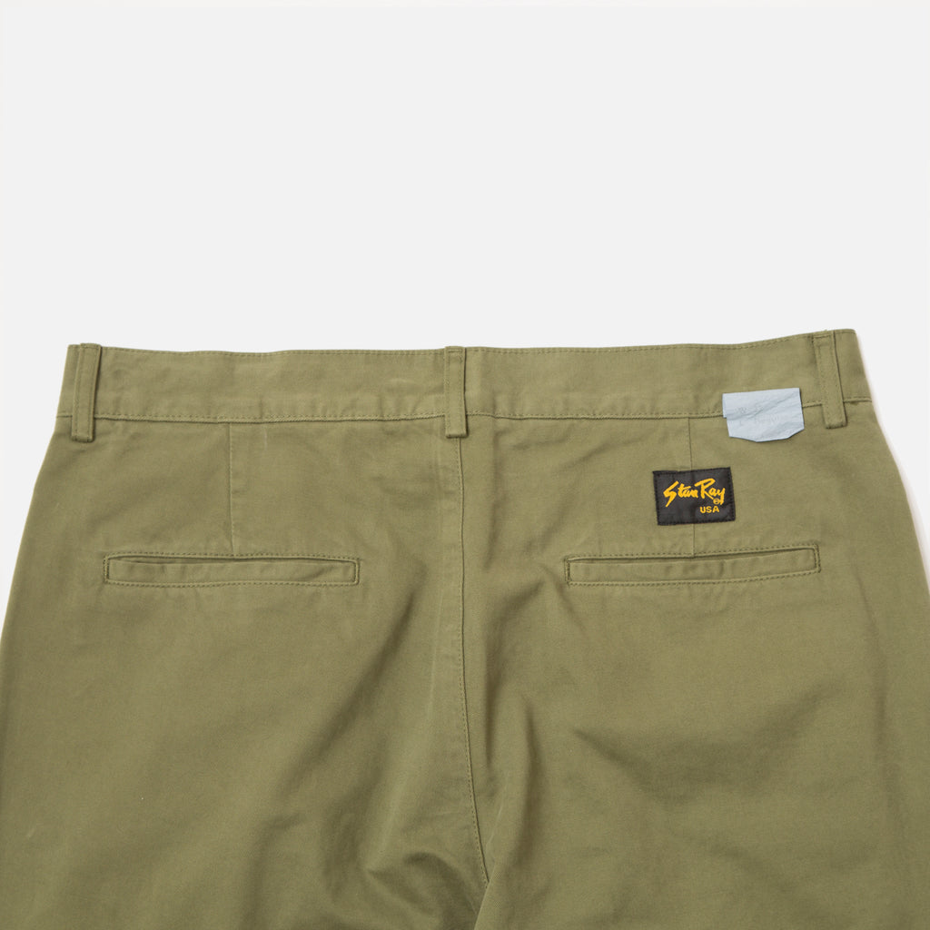 Double Pleat Chino in Olive from the Spring / Summer 2020 Stan Ray collection blues store www.bluesstore.co