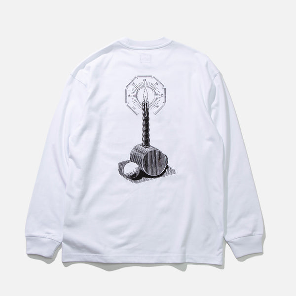 CS and Kreme long sleeve T-Shirt in white from The Trilogy Tapes Spring 2021 collection blues store www.bluesstore.co