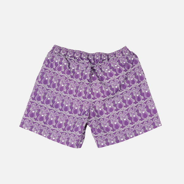 Mouse Swim Short in Purple / White from The Trilogy Tapes Summer 2022 collection blues store www.bluesstore.co