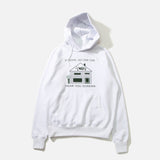 At Home Hoody in white by Leomi Sadler blues store www.bluesstore.co